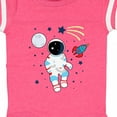 thumbnail image 4 of Inktastic Astronaut the Moon Spaceship and Shooting Star for Light Colors Boys or Girls Baby Bodysuit, 4 of 5