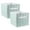 Green, variant on DII Non Woven Polyester Storage Bin, Herringbone, Mint, Small Set of 2