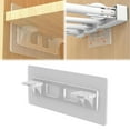 thumbnail image 2 of Clearance! Punch Shelf Support Peg Clear Self Adhesive Shelves Clips for Kitchen Cabinet Book Shelves Strong Partition Bracket Holders Pin for Closet Clapboard Layer Load Bearing 10 Poun Clear, 2 of 8