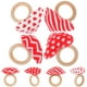 thumbnail image 1 of KAKOWELY anillos de servilleta con forma de corazón, porta servilletas decorativos, hebillas para servilletas de San Valentín, 1 of 4