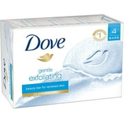 6 Pack - Dove Gentle Exfoliating Beauty Bars, 4 oz bars, 4 ea