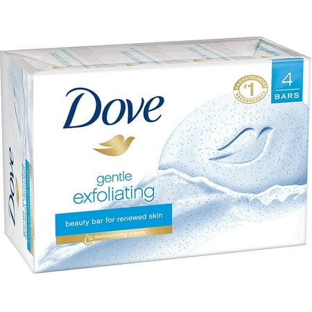6 Pack - Dove Gentle Exfoliating Beauty Bars, 4 oz bars, 4 ea
