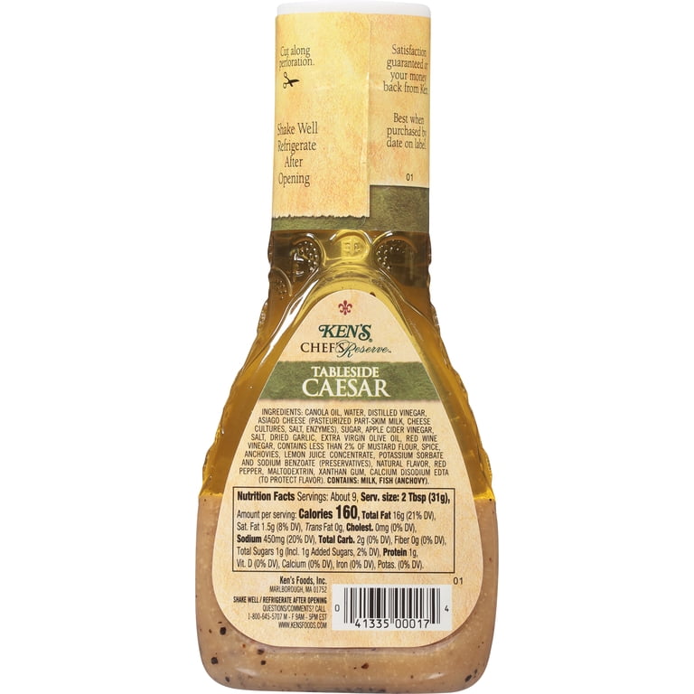 ken's caesar dressing Ken's Steak House Creamy Caesar Salad Dressing, 24 fl oz