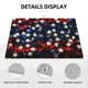 thumbnail image 3 of Fotbe Red Blue White Stars Alfombrilla de Secado para Cocina con Estampado, 18x24 Pulgadas, 3 of 7