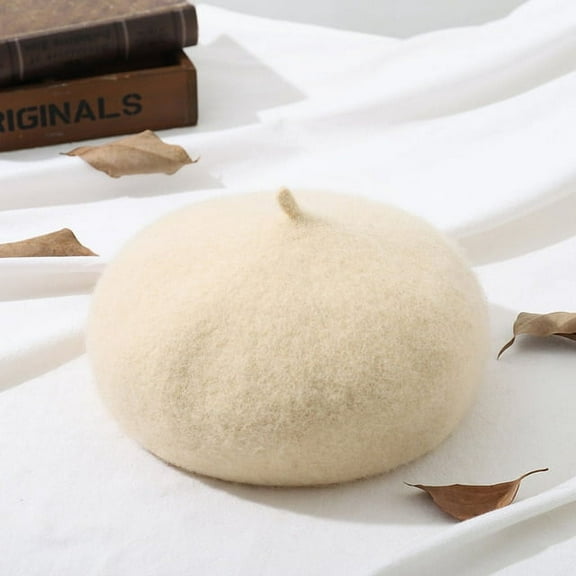 COCOpeaunt Fashion Autumn Winter Hat Wool Berets French Artist Beret Women Painter Hat Vintage Girls Berets Female Warm Walking Cap Beanies