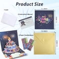 thumbnail image 3 of JILhome 3D  Musical Happy Birthday Card, LED Lights Birthday Cards, Blowable Greeting Card with DIY Age for Husband, Women, Son, Her, Dad, Blue, 3 of 7