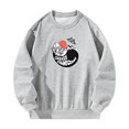 thumbnail image 2 of Sudadera de mujer recuerdo de invierno lindas camisetas de manga larga para vacaciones de entrenamiento Gris, 2 of 7