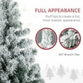 thumbnail image 3 of Christmas Trees HOMCOM 6ft Tall Prelit Artificial Christmas Tree Holiday Décor with 607 Snow Flocked Branches, 350 Warm White or Colorful LED Lights, Steel Base,Artificial Christmas Trees, 3 of 9