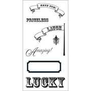 Fiskars Teresa Collins Cling Stamps 3"X6" -Banners, Pk 2, Fiskars