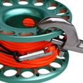 thumbnail image 4 of Aluminum Alloy Finger Reel Spool & 15m/30m Line, Double Dual End Clip for Scuba Diving Dive - Choose Reel Length Green, 4 of 8
