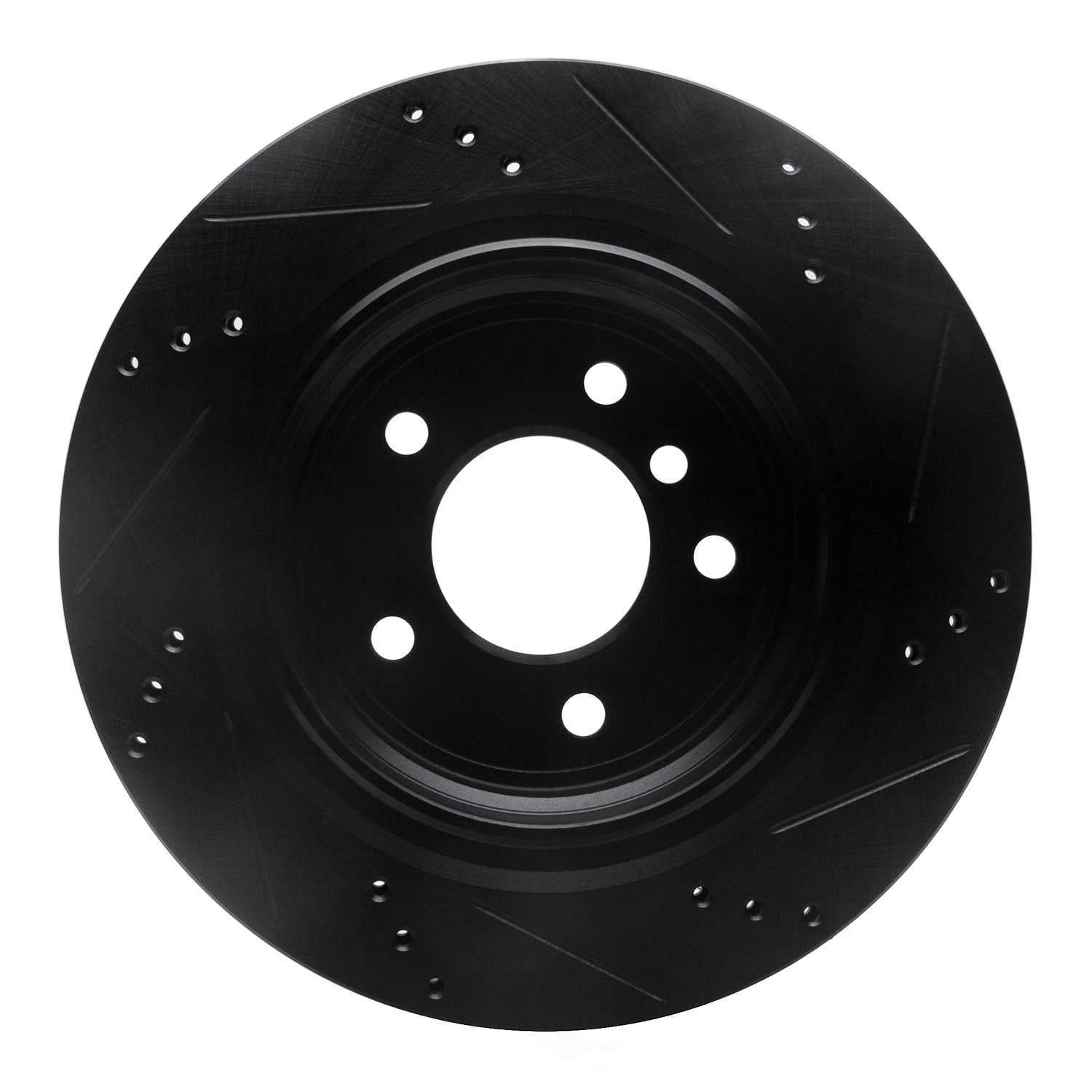 Dynamic Friction Company 633-31035D DFC Brake Rotor - Drilled And Slotted - Black