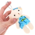thumbnail image 5 of KAKOWELY 5 mini osos con cadenas colgantes, muñecos de peluche, materiales para ramos de ositos pequeños, 5 of 5