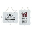 thumbnail image 2 of IH Casa Decor Suspendu Metal Sign Farm Sweet Farm / Farmer'S Market Asstd - Ensemble De 2, 2 of 3