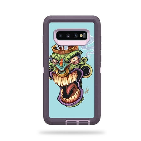 MightySkins Skin Compatible With Otterbox Defender Samsung Galaxy S10+ - Angry Mahi Mahi | Protective, Durable, and Unique Vinyl wrap cover | Easy To Apply, Remove | Made in the USA