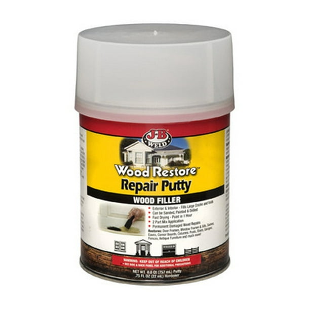 JB Weld 40004 Wood Restore Repair Putty Wood Filler 32 Ounce