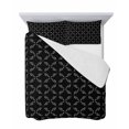 thumbnail image 7 of Black Morocco Twin XL Size Down Alternative Comforter, Lightweight Comforter Quilt Bedding Set with Pillow Shams Geometric Leaf Diamond Lattice Abstract All Seasons Bed Comforter Duvet Insert 68"x98", 7 of 7