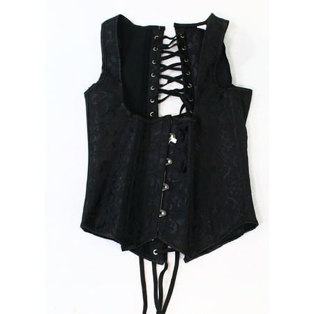 Small Vest Lace Up Back Hook Eye Front Costume S