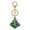 Green, variant on Christmas Ornaments-Creative Rhinestone Keyring, Pendant Diamond‑Studded Cartoon Metal Keyring ,Cute Bag Charm Key Suitable For Ladies And Girls Gifts