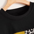 thumbnail image 4 of Hauts à Manches Longues pour Femmes Blouse Imprimé Léopard Hauts Coton Sweat à Manches Longues, 4 of 6