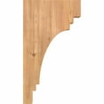 thumbnail image 3 of 3 1/2"W x 10"D x 18"H Pescadero Smooth Corbel, Western Red Cedar, 3 of 9