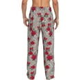 thumbnail image 3 of Xecao Rose Flowers Men's Straight Lounge Pajama Pants: The Ultimate in Comfortable Sleepwear, 3 of 9