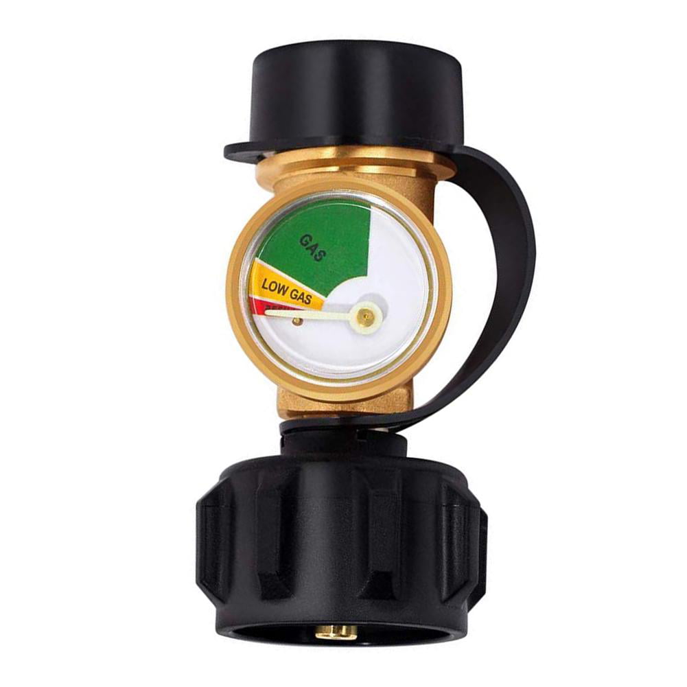 LP LPG PROPANE BOTTLE GAS LEVEL DIAL INDICATOR AND LEAK TESTER SAFETY FITTING 