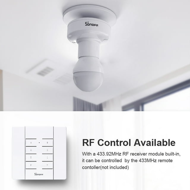 SONOFF Slampher R2 Bulb Holder E27 WiFi Wireless Smart Function Bulb Holder Light Holder Support Voice Control Timing Function