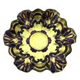thumbnail image 1 of Assiette en Dentelle 6.5 Po. Vert & Violet - Ensemble de 4, 1 of 1