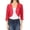 Red, variant on MOA COLLECTION Women's Casual Lace Bolero Crochet Open Cardigan 3/4 Sleeve Sheer Cover Up Jacket