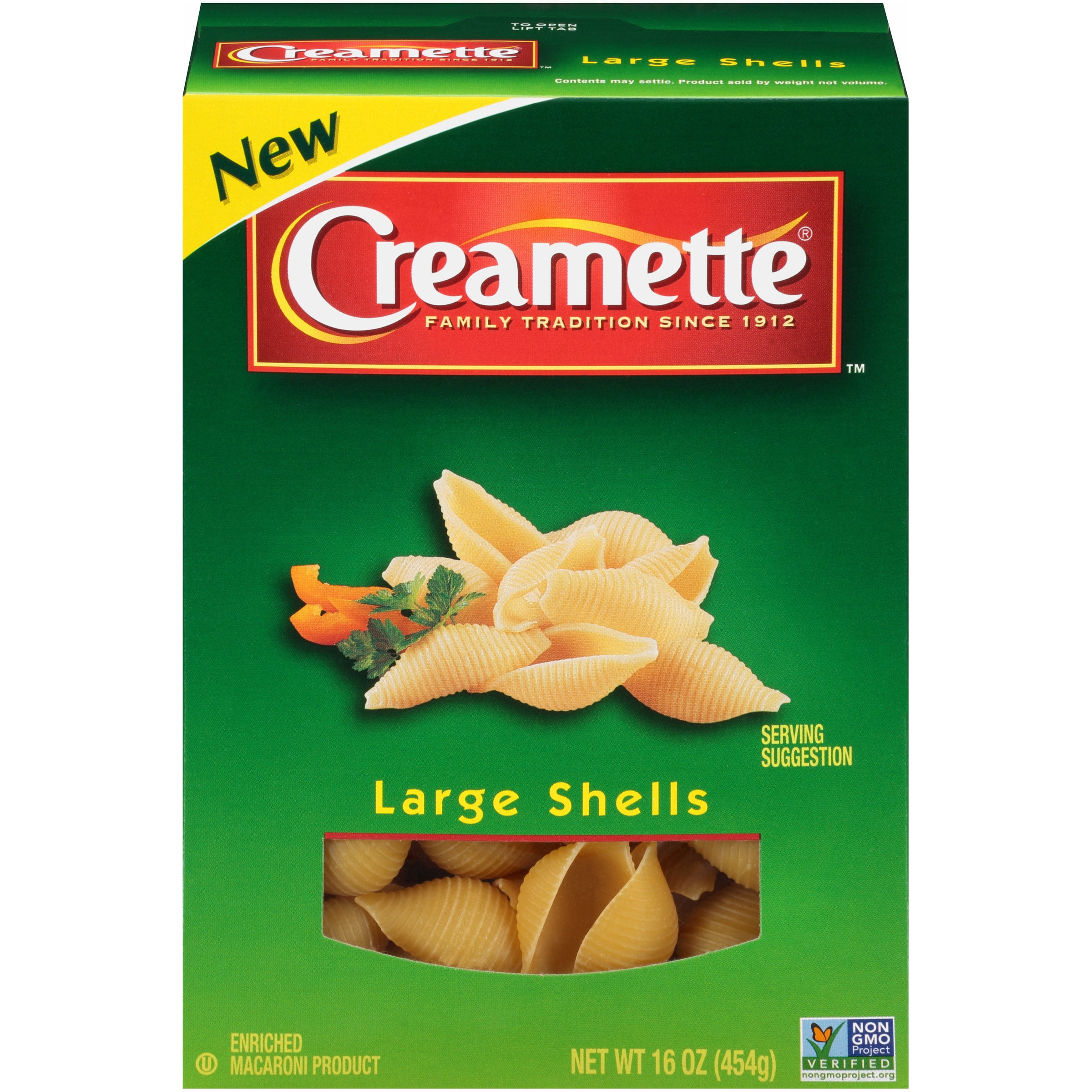 (12 pack) CreametteÃÂ® Large Shells 16 oz. Box