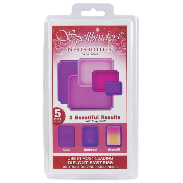 Spellbinders nestabilities dies labels 28