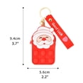 thumbnail image 2 of De Burbujas De Empuje, Monedero De Papá Noel De Navidad, Llavero, Bolsa Para Aliviar El Estrés, Juguete De Descompresión De Silicona Vogacara HA041652-02, 2 of 6