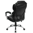 thumbnail image 5 of Flash Furniture High Back Transitional Style Black LeatherSoft Executive Swivel Office Chair with Arms, 5 of 8