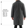 thumbnail image 6 of Alpine Swiss Mens Zach Knee Length Jacket Top Coat Trench Wool Blend Overcoat, 6 of 7