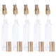 thumbnail image 3 of 5 frascos de vidrio vacíos para perfume con atomizador, mini dispensadores de líquido para el hogar y exteriores (tapa dorada)., 3 of 8