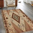 thumbnail image 3 of Vintage Geometric Area Rug 4x6 Washable Rug Non Slip Southwest Ethnic Modern Large Area Rug Indoor Floor Carpet for Entryway Bedroom Kitchen Living Room Home Office Dining Room Nursery, 3 of 8
