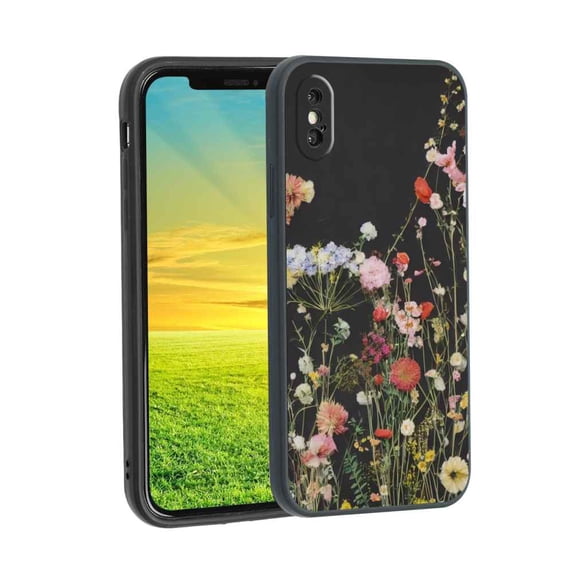 Floral-262 Phone Case, Degined for iPhone X Case Men Women, Flexible Silicone Shockproof Case for iPhone X