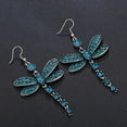 thumbnail image 1 of Weiqiqre Retro Multicolor Diamond Tassel Insect Earrings Female Long Ear Jewelry Discount, 1 of 7