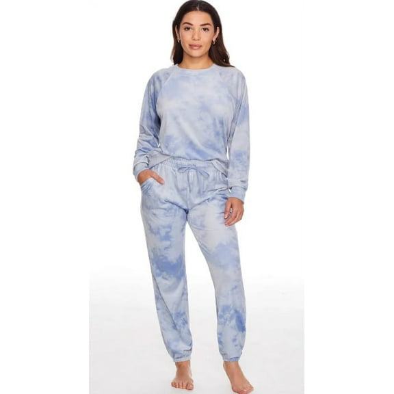 SPLENDID Lavender Tie Dye Lush Velvet Pajama Set, US Large, NWOT