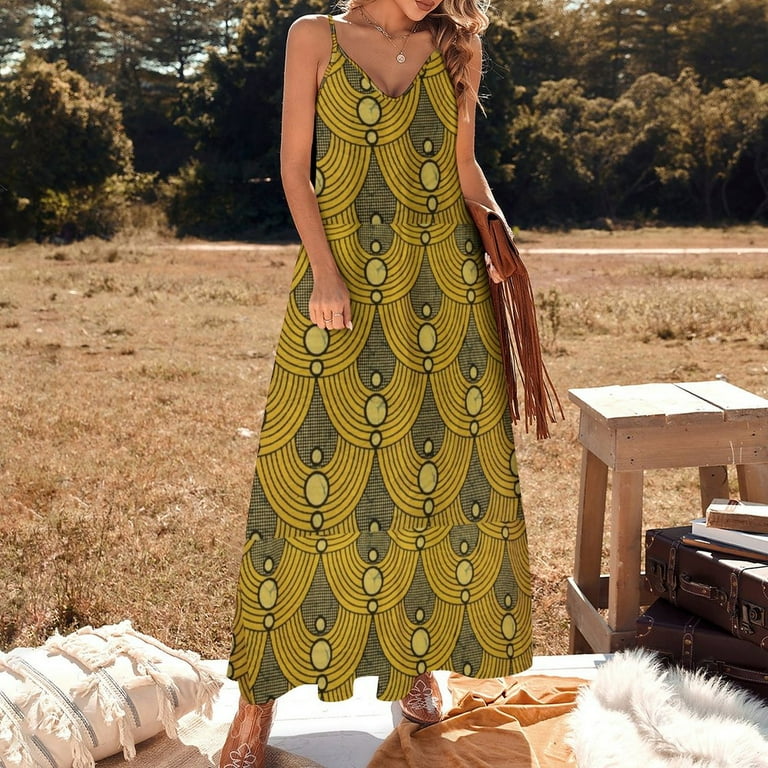 New Capulana an African pattern Sleeveless Dress Woman fashion Women s evening dress dresses ladies Walmart
