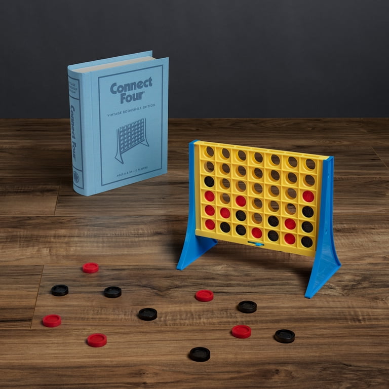 WS Game Company, Connect Four, Vintage Bookshelf Edition, Blue