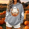 thumbnail image 2 of Falkdiz Halloween Sweatshirts for Women Winter Long Sleeve Pullover Cute Hooded Graphic Trendy Casual Outdoor Womens Hoodies, 2 of 7