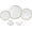 White, variant on Lorenzo Import LH433 24 Piece Porcelain Dinnerware Service, Silver - for 4 Alyssa