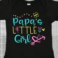 thumbnail image 4 of Inktastic Papa's Little Girl with Hearts Flower and Butterfly Girls Baby Bodysuit, 4 of 5