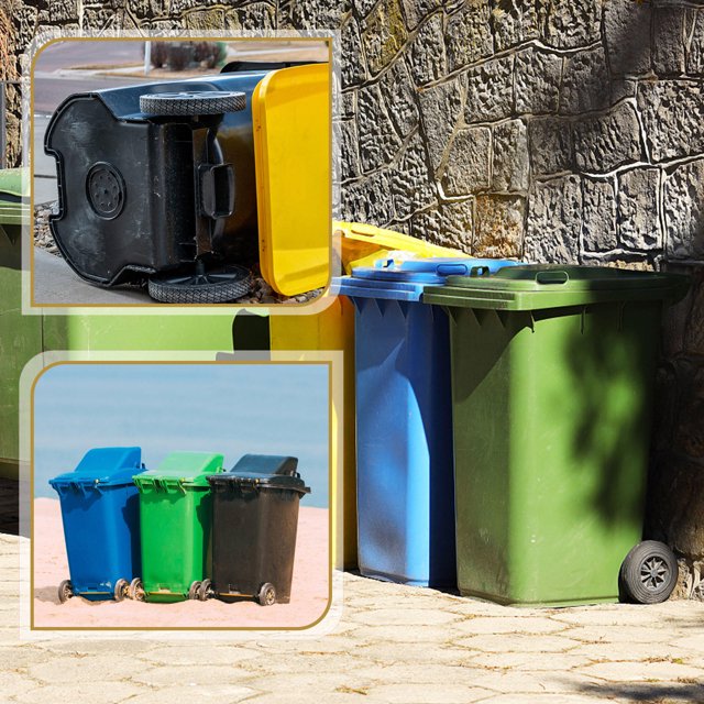 FENGGUIQU Accesorios Para Basura Para Mover Botes Instalación Sencilla Colores Surtidos
