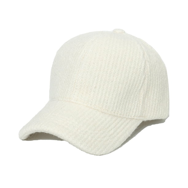 Gorro de invierno con agujero para cola de caballo para mujeres y hombres, para viajes al aire libre, gorra de béisbol informal y versátil de mezcla de seda dorada y plateada