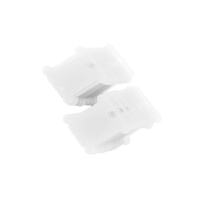 relayinert 200 Pcs Support de Fil à Broder Support de Bobines Croisées Fil de Couture Transparent 3.8x3.5cm