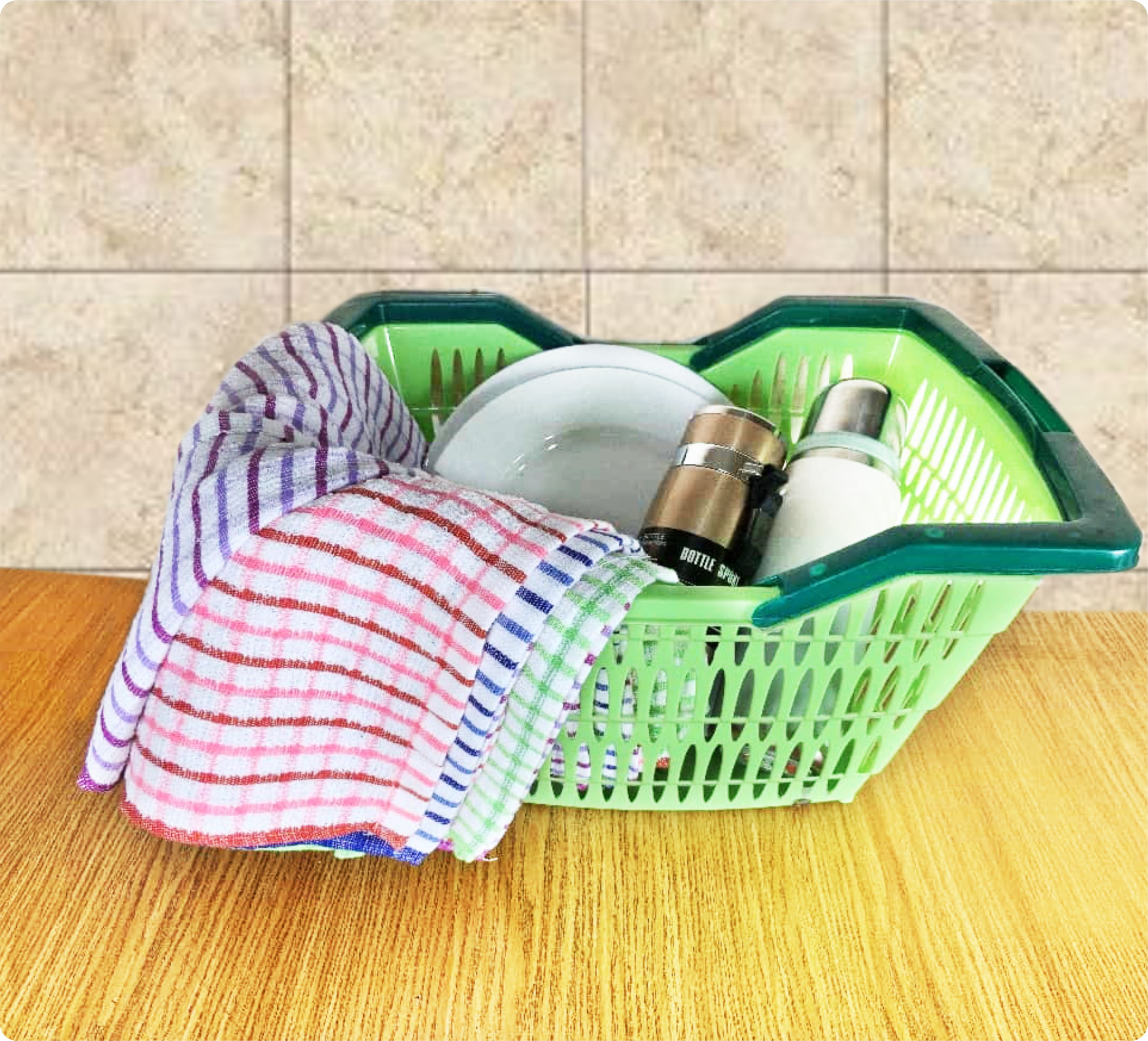 Tribes 4 Pack Dish Towels for Kitchen Heavy Duty Absorbent 100% Cotton 410 GSM Terry Kitchen Towels Multicolor 17×26 inches