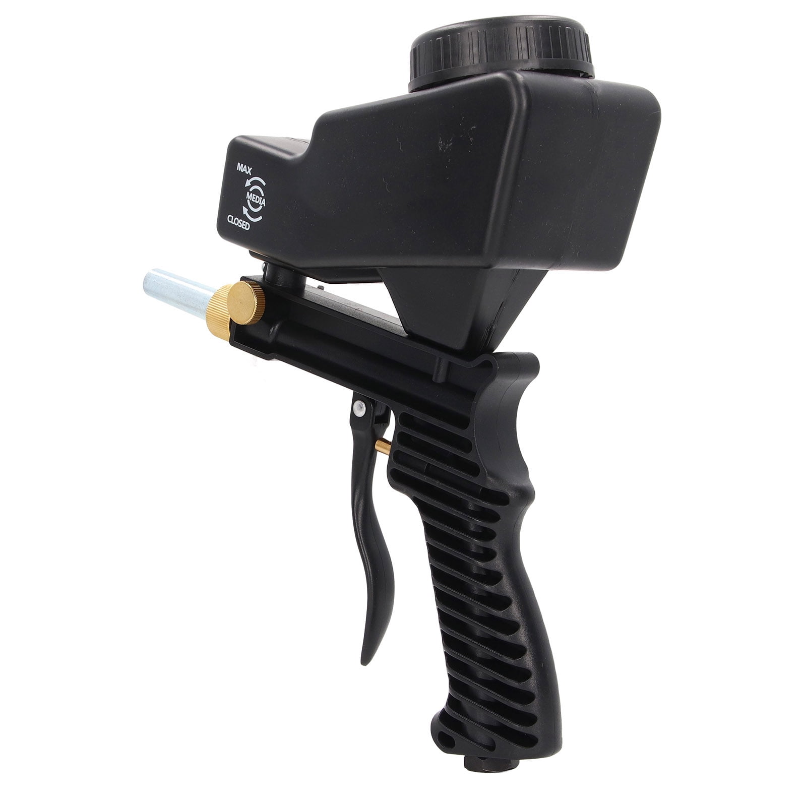 Pistola De Chorro De Arena Manual - 70-150 PSI, 6000 RPM, Alimentación Por Gravedad, Ideal Para Limpieza, Desoxidación Y Pulido