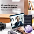 thumbnail image 3 of Smart Language Translator Earbuds, Real-Time Translation in 144 Languages, Bluetooth 5.4, ANC Noise Cancelling, Touchscreen Charging Case, BY01 Voice Translation Earphones Gift, 3 of 9
